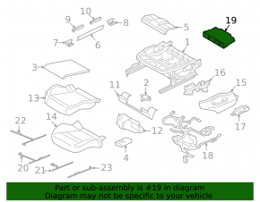 Porsche Cayenne 19-26 passenger seat control unit