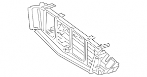 Lower radiator deflector Mercedes GLK-class X204 13-15 2.1d