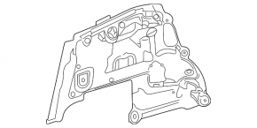 Engine arch protection side left Mercedes GLC 16-22
