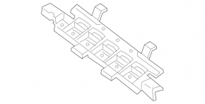 Mercedes GLC 20-22 central rear bumper bracket for foot-operated tailgate sensor, AMG pack