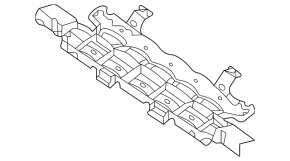 Mercedes GLC 20-22 central rear bumper bracket for foot-operated tailgate sensor, AMG pack