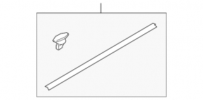 Front right door seal Mazda 3 19- 4d lower