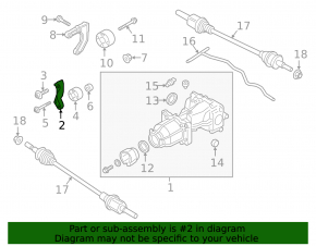 Lincoln MKC 15-19 Front Left Rear Axle Bracket