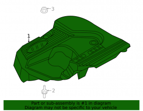 Ford Explorer 20- 2.3T Engine Cover Type 1