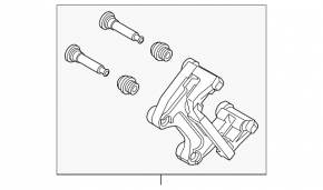 Rear left caliper bracket for Mazda CX-9 16-23
