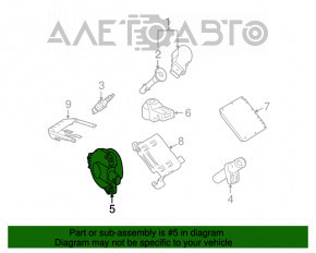 Timing phase regulator Mercedes W221 S500 S550 M273 5.5 left intake