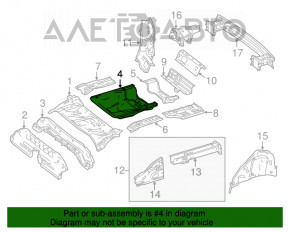 Trunk trough Mercedes CLA 14-19 graphite