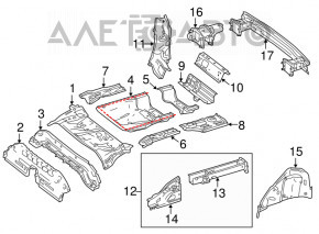 Trunk trough Mercedes CLA 14-19 graphite