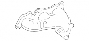 Lexus RX300 98-03 front exhaust manifold, rusty, with lambda sensor