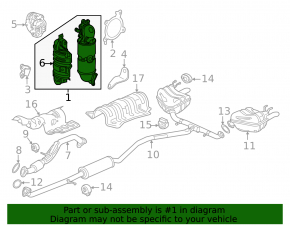 Exhaust manifold with catalytic converter Honda Civic XI FE/FL 22- 1.5T