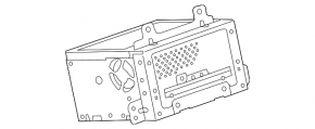 Radio tape recorder Buick Encore 13-16 for navigation