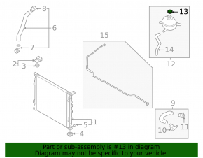 Coolant expansion tank cap Kia Niro 23- HEV, PHEV