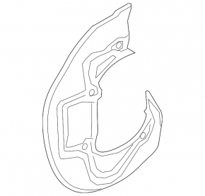 Front left brake disc cover for Audi A6 24-25 AWD