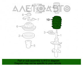 Front right spring Chrysler 200 15-17 2.4