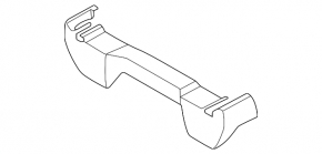 Rear right seat runner trim, 2nd row, central front, BMW X7 G07 19-26, black, broken mount