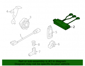 Motion sensor in the Audi E-Tron 19-23