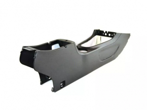 Console center armrest and cup holders Jeep Cherokee KL 14-18 black leather, black stitching, scratches