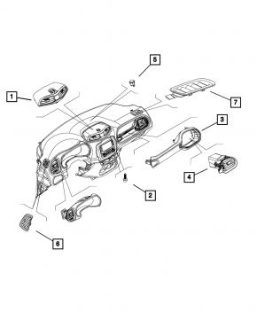 Front Air Duct Passenger Jeep Renegade 15- Trailhawk