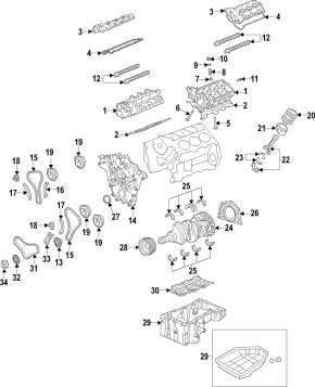 Kia Sorento 16-20 3.3 standard crankshaft