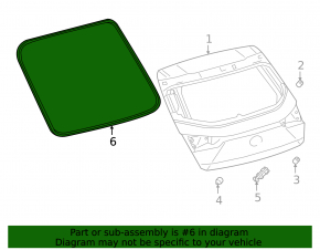 Rubber seal for the trunk door Lexus UX200 UX250h 19-
