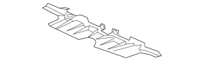 Upper radiator deflector for Honda Accord 18-22