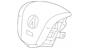 Airbag in steering wheel driver Acura MDX 14-20