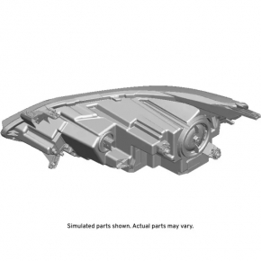 Headlight front right complete Chevrolet Equinox 18-21 halogen