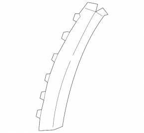 Front left fender arch trim Kia Niro 17-19 HEV, PHEV on bumper