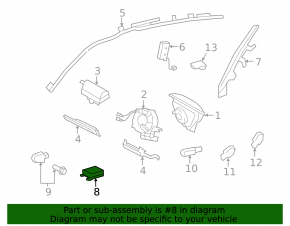 Lexus ES350 07-09 SRS airbag module