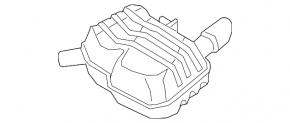 Muffler rear part barrel left Audi A5 F5 17-19 5D