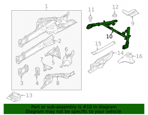 Front strut brace Porsche Panamera 10-16