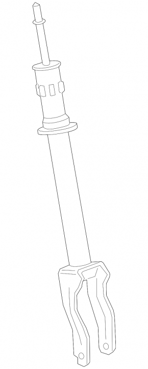 Front right shock absorber for Porsche Panamera 17-23