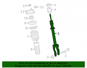 Front right shock absorber for Porsche Panamera 17-23