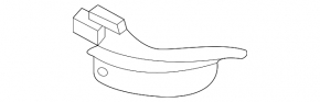Front bumper parking sensor mount, center right, Porsche Taycan 20-26
