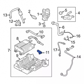 Ford Fusion mk5 13-20 Fuel Tank Ventilation Valve on Canister