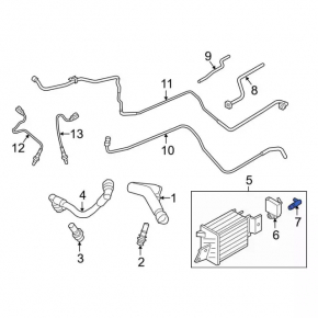 Ford Fusion mk5 13-20 Fuel Tank Ventilation Valve on Canister