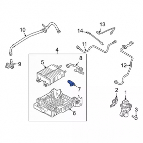 Ford Fusion mk5 13-20 Fuel Tank Ventilation Valve on Canister