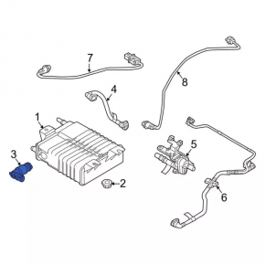 Ford Fusion mk5 13-20 Fuel Tank Ventilation Valve on Canister