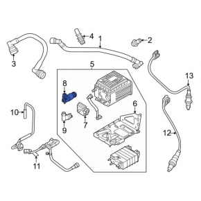 Ford Fusion mk5 13-20 Fuel Tank Ventilation Valve on Canister