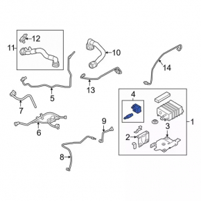 Ford Fusion mk5 13-20 Fuel Tank Ventilation Valve on Canister