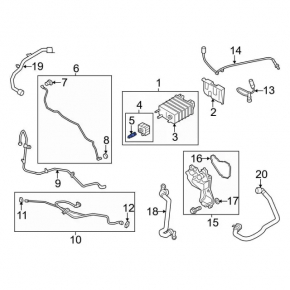 Ford Fusion mk5 13-20 Fuel Tank Ventilation Valve on Canister