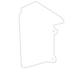 Additional radiator deflector right G-class W463 G63 AMG 19-24