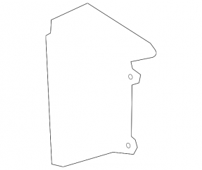Additional radiator deflector right G-class W463 G63 AMG 19-24