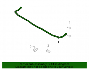 Rear stabilizer Mazda3 2.3 03-08