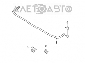 Rear stabilizer Mazda3 2.3 03-08