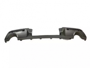 Rear bumper trim lower Ford Explorer 16-17 rest, under towbar, scratches, cracked fastener