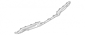 Rear bumper trim lower Ford Explorer 16-17 rest, under towbar, scratches, cracked fastener