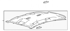 Ford C-max MK2 15-18 grey headliner without sunroof