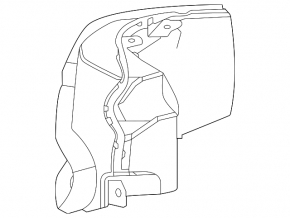Air duct cooling VVB Toyota Venza 21-