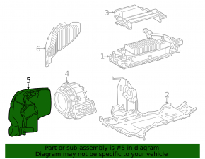 Air duct cooling VVB Toyota Venza 21-